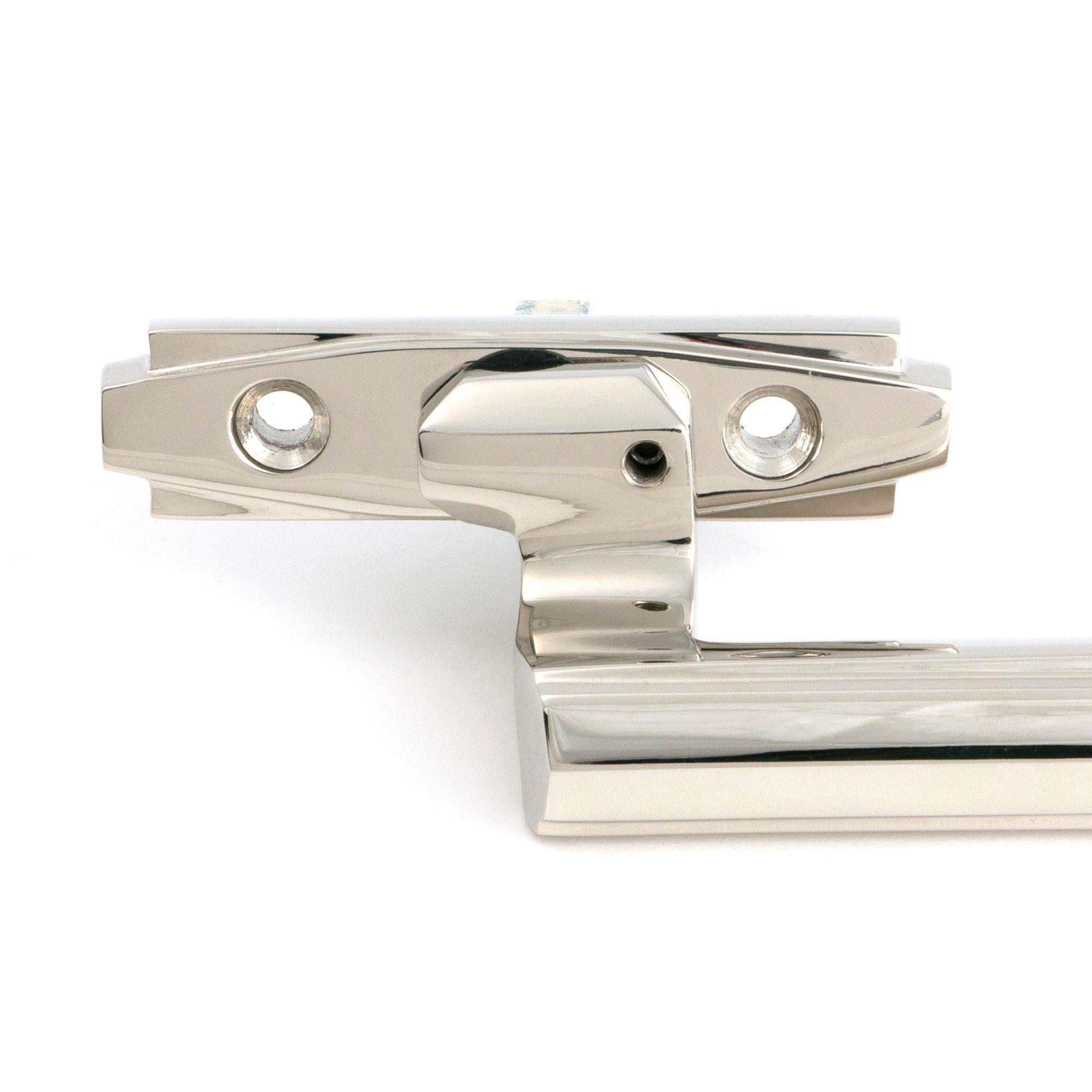 Polished Nickel Art Deco Espag - LH - Espag. Fasteners - From The Anvil - Yester Home