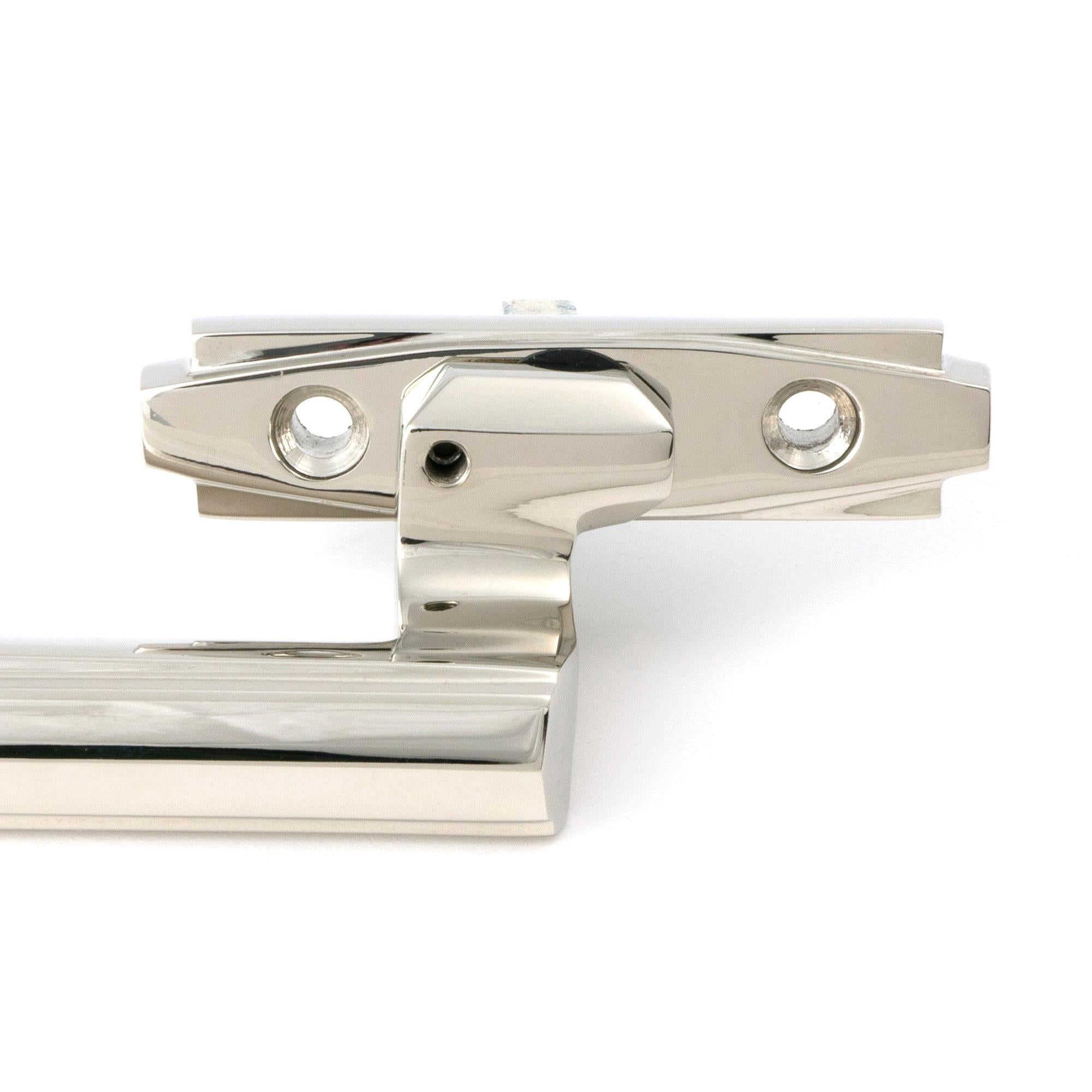 Polished Nickel Art Deco Espag - RH - Espag. Fasteners - From The Anvil - Yester Home