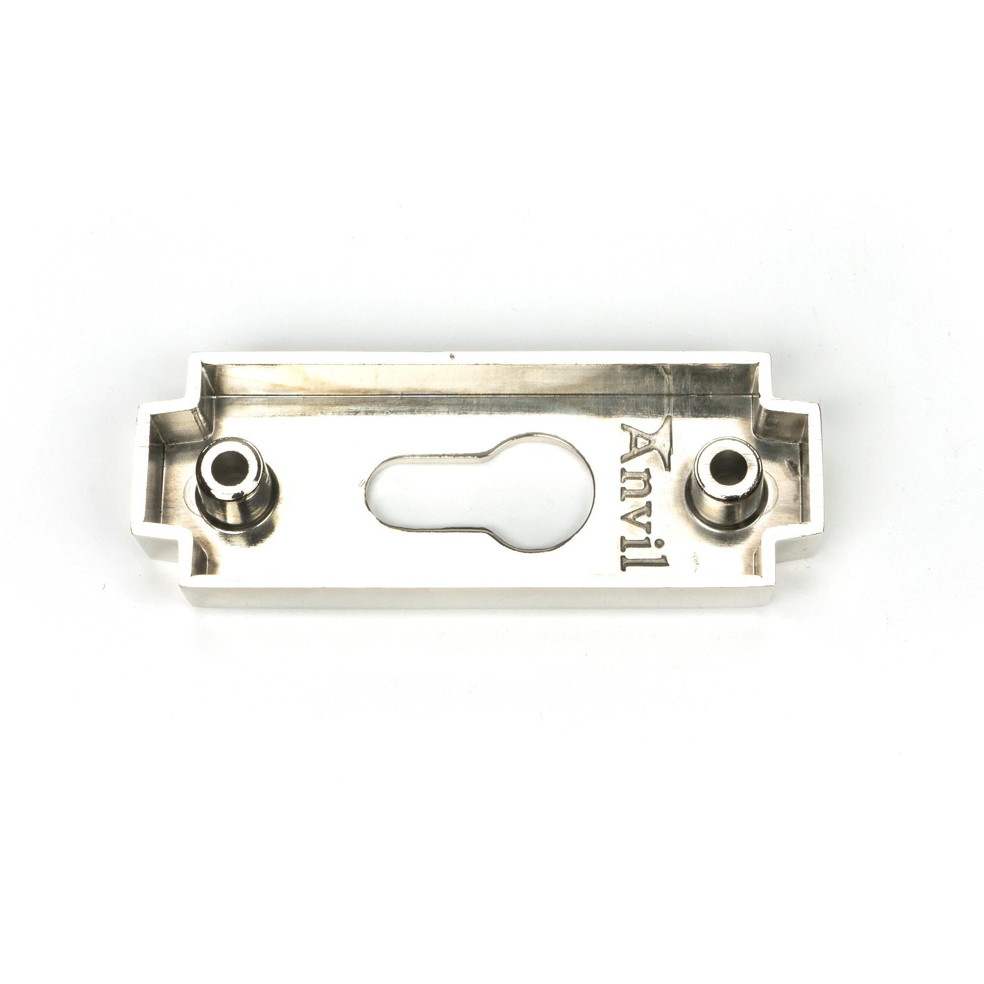 Polished Nickel Art Deco Euro Escutcheon | From The Anvil - Euro Escutcheons - From The Anvil - Yester Home