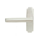 Polished Nickel Art Deco Lever on Rose Set | From The Anvil-Lever on Rose-Yester Home