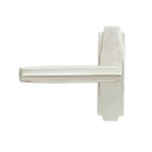 Polished Nickel Art Deco Lever on Rose Set | From The Anvil-Lever on Rose-Yester Home