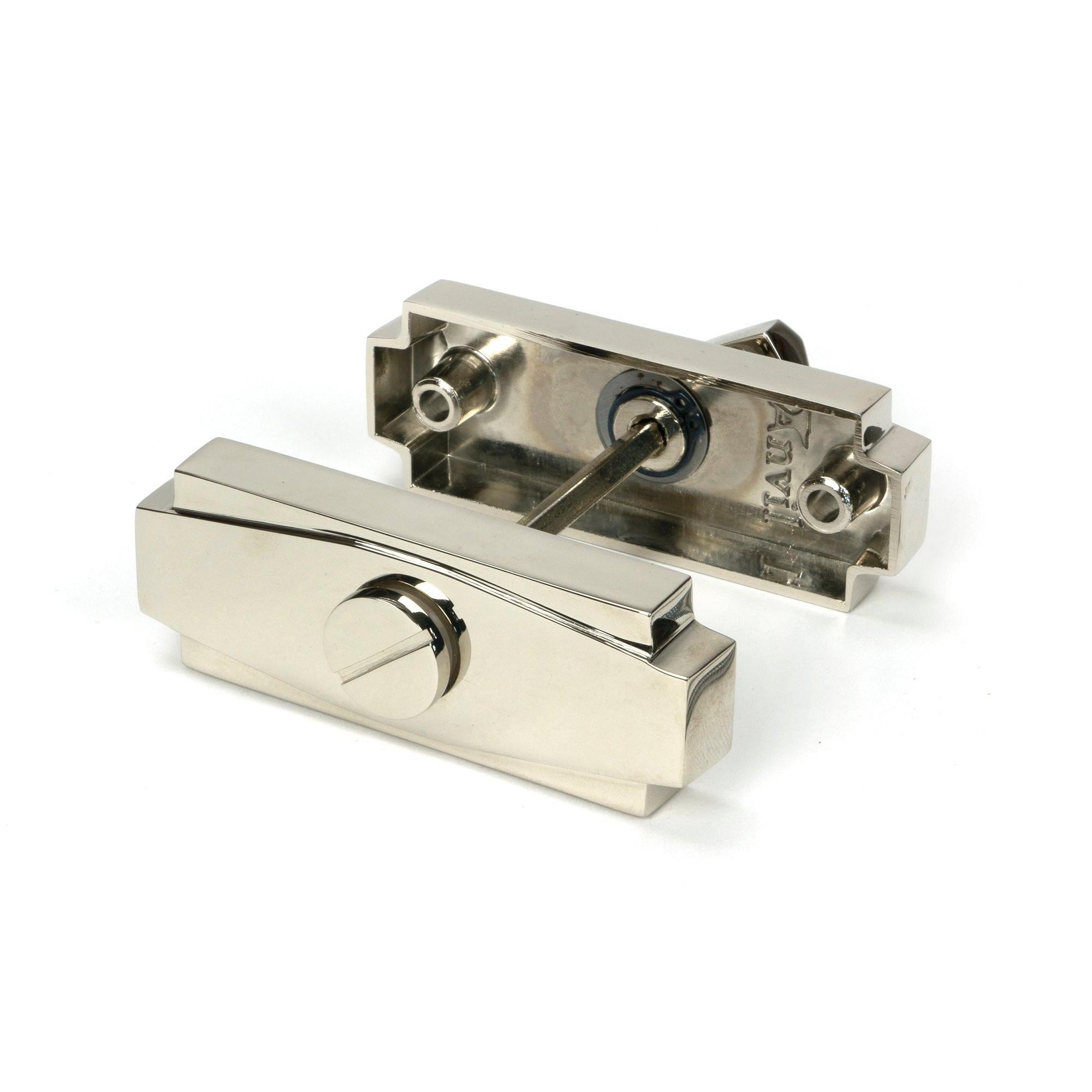 Polished Nickel Art Deco Thumbturn | From The Anvil - Thumbturns - From The Anvil - Yester Home