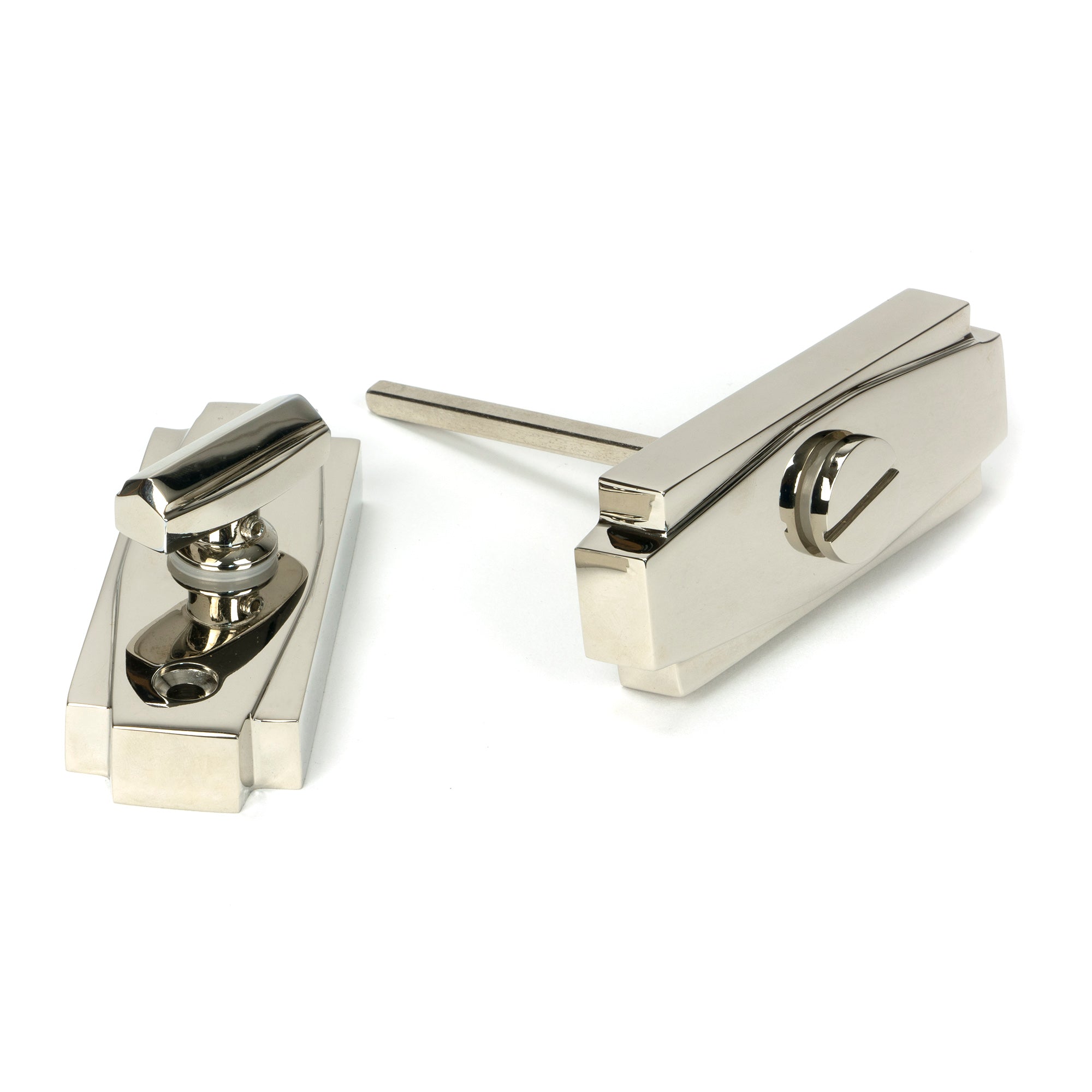 Polished Nickel Art Deco Thumbturn | From The Anvil - Thumbturns - From The Anvil - Yester Home