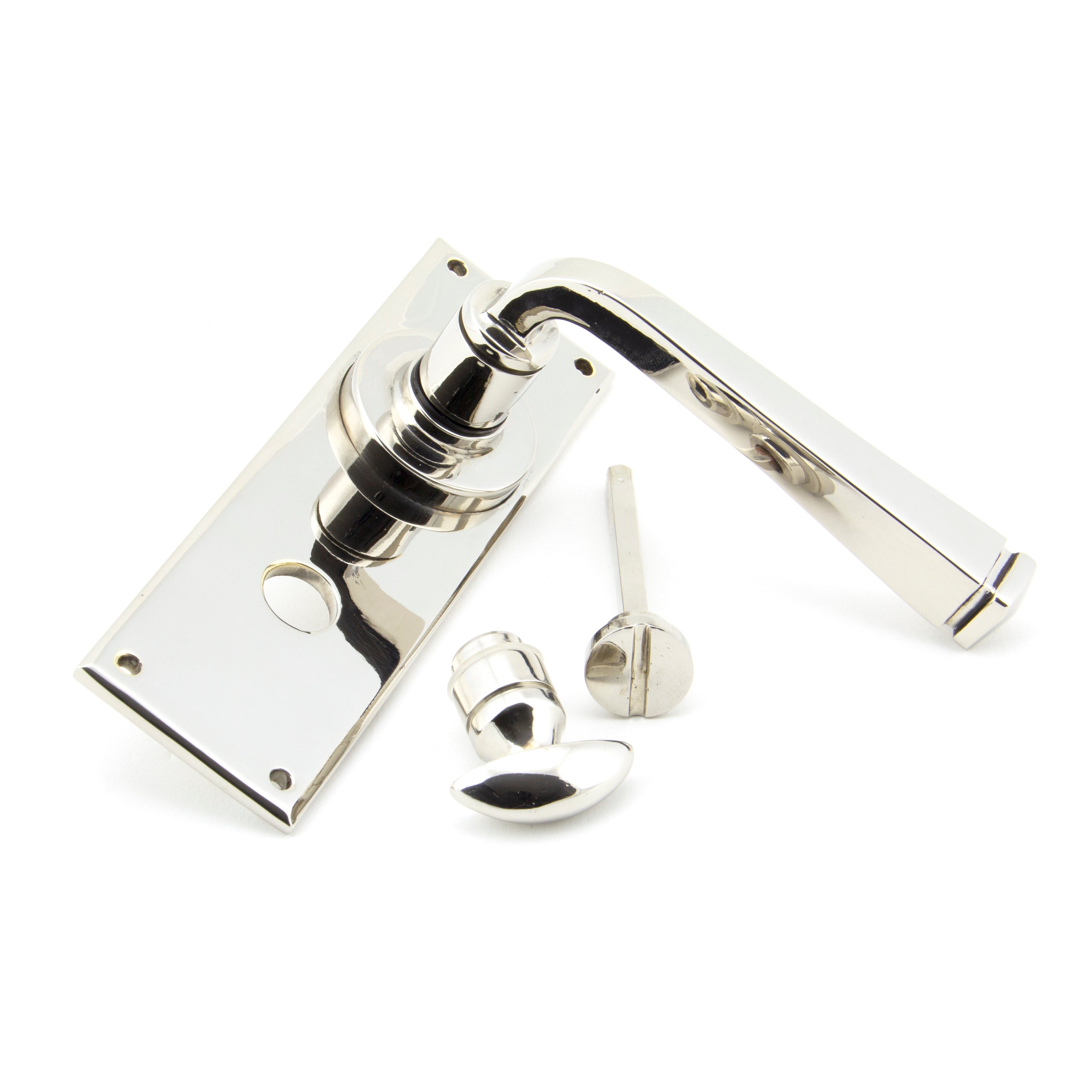 Polished Nickel Avon Lever Bathroom Set | From The Anvil-Lever Bathroom-Yester Home
