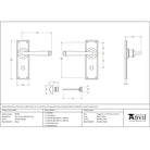 Polished Nickel Avon Lever Bathroom Set | From The Anvil-Lever Bathroom-Yester Home