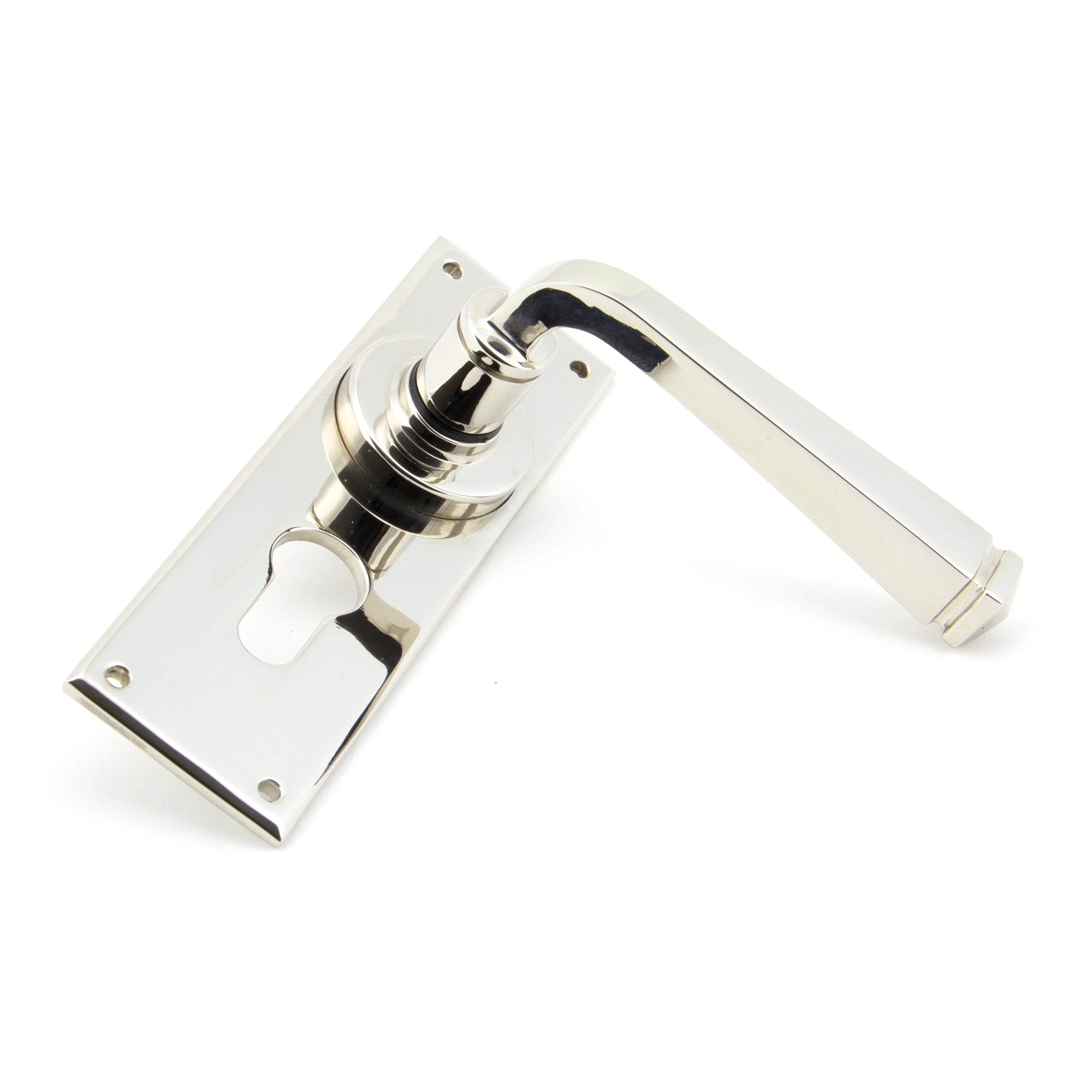 Polished Nickel Avon Lever Euro Lock Set | From The Anvil-Lever Euro-Yester Home