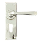 Polished Nickel Avon Lever Euro Lock Set | From The Anvil-Lever Euro-Yester Home