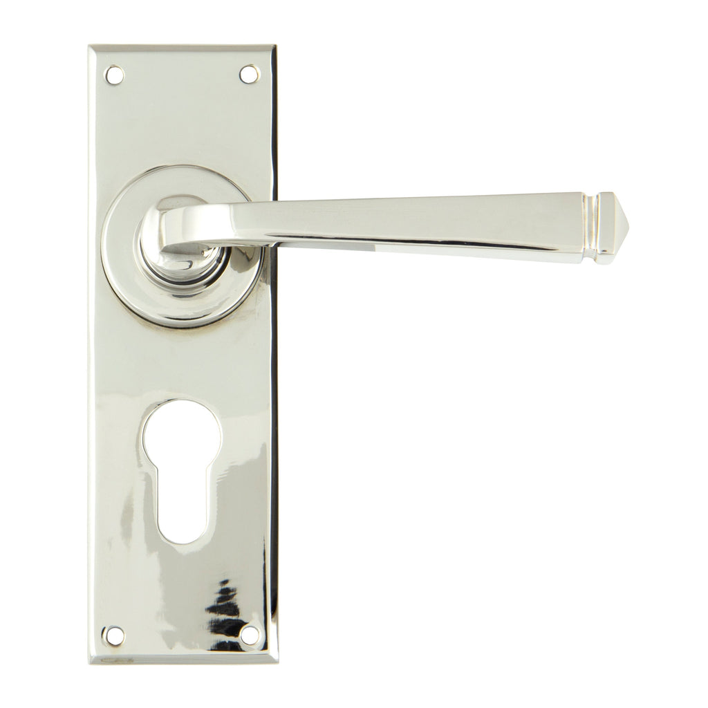 Polished Nickel Avon Lever Euro Lock Set | From The Anvil