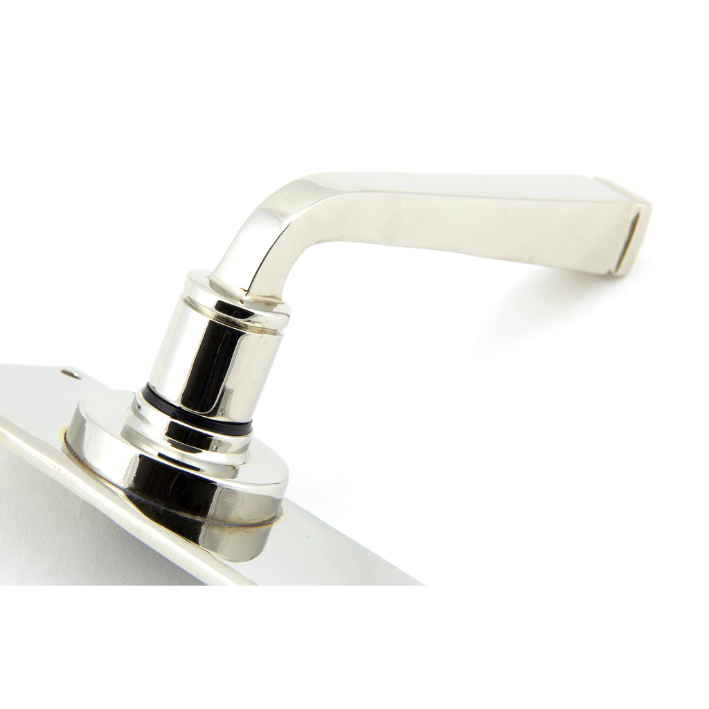 Polished Nickel Avon Lever Latch Set | From The Anvil-Lever Latch-Yester Home