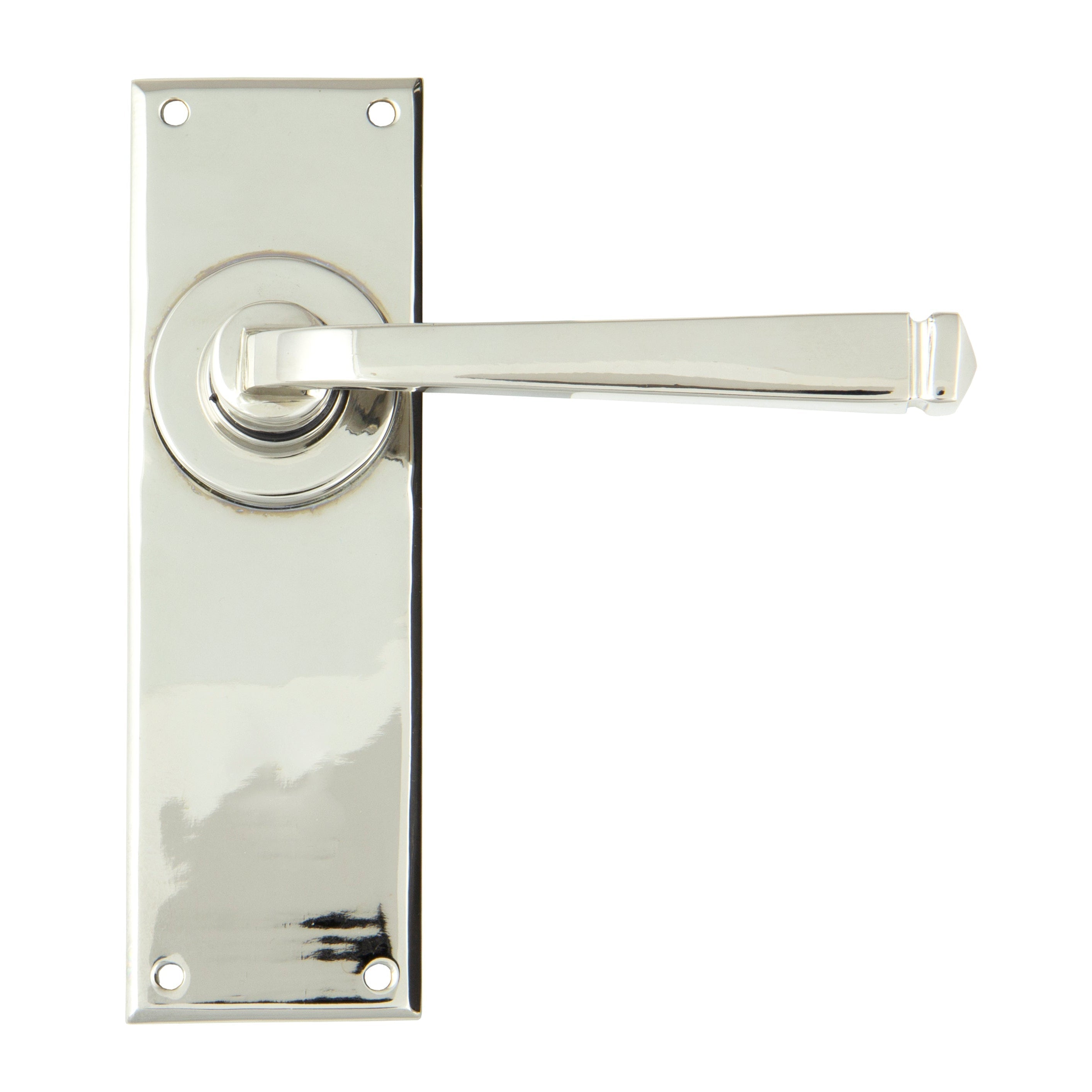 Polished Nickel Avon Lever Latch Set | From The Anvil-Lever Latch-Yester Home