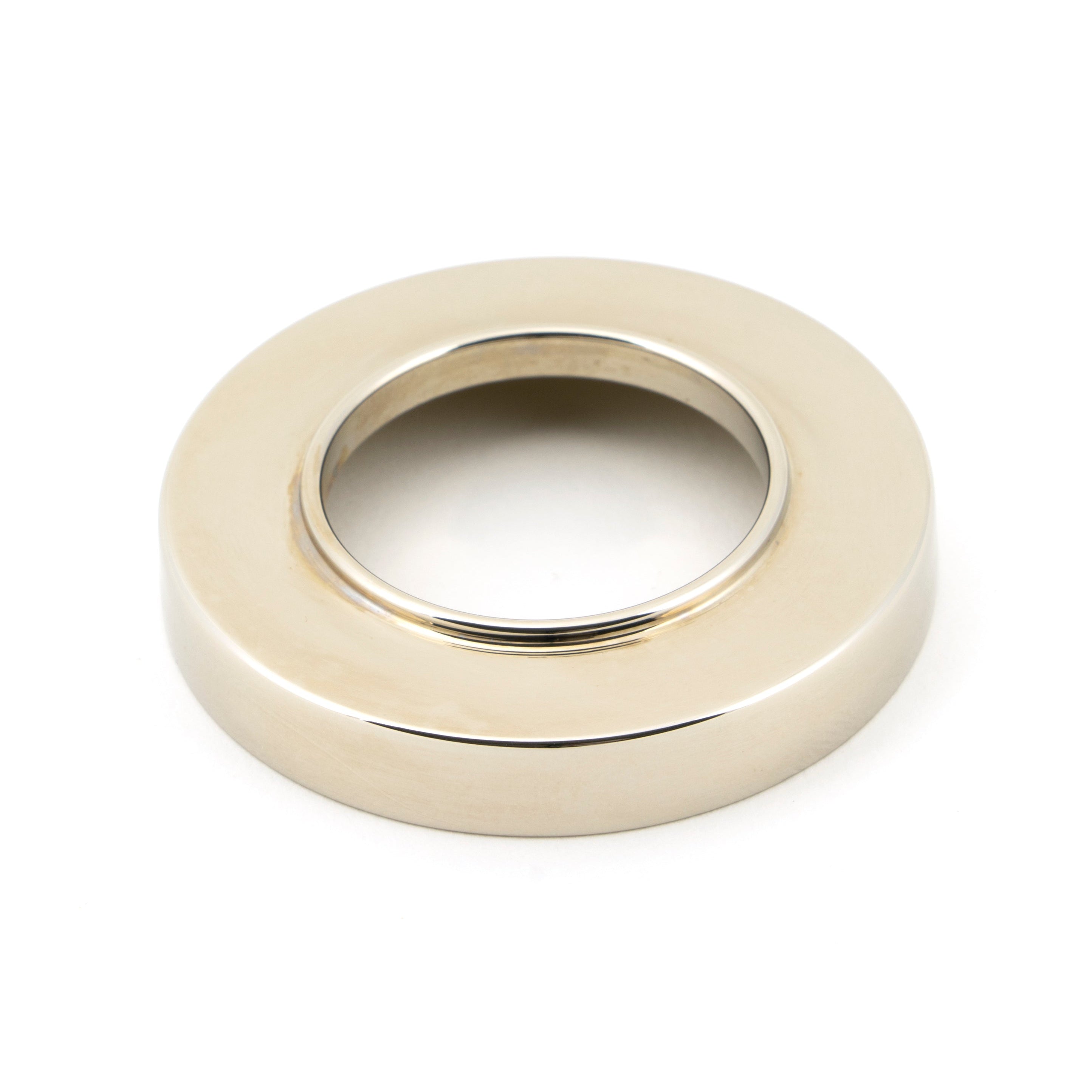 Polished Nickel Avon Round Lever on Rose Set (Plain) | From The Anvil-Concealed-Yester Home