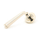 Polished Nickel Avon Round Lever on Rose Set (Plain) - Unsprung | From The Anvil - Concealed - From The Anvil - Yester Home