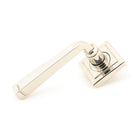 Polished Nickel Avon Round Lever on Rose Set (Square) | From The Anvil - Concealed - From The Anvil - Yester Home