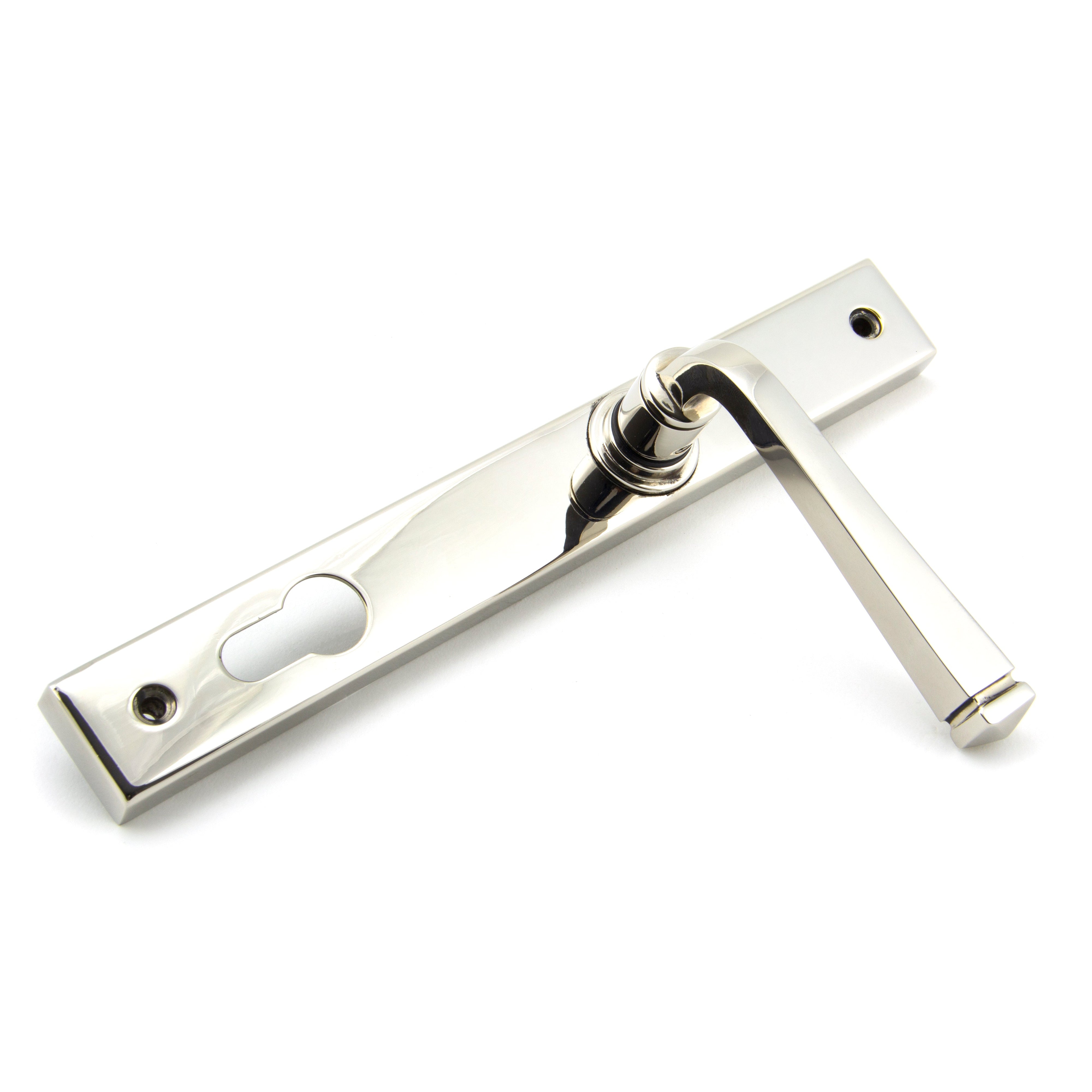 Polished Nickel Avon Slimline Lever Espag. Lock Set | From The Anvil-Espagnolette-Yester Home