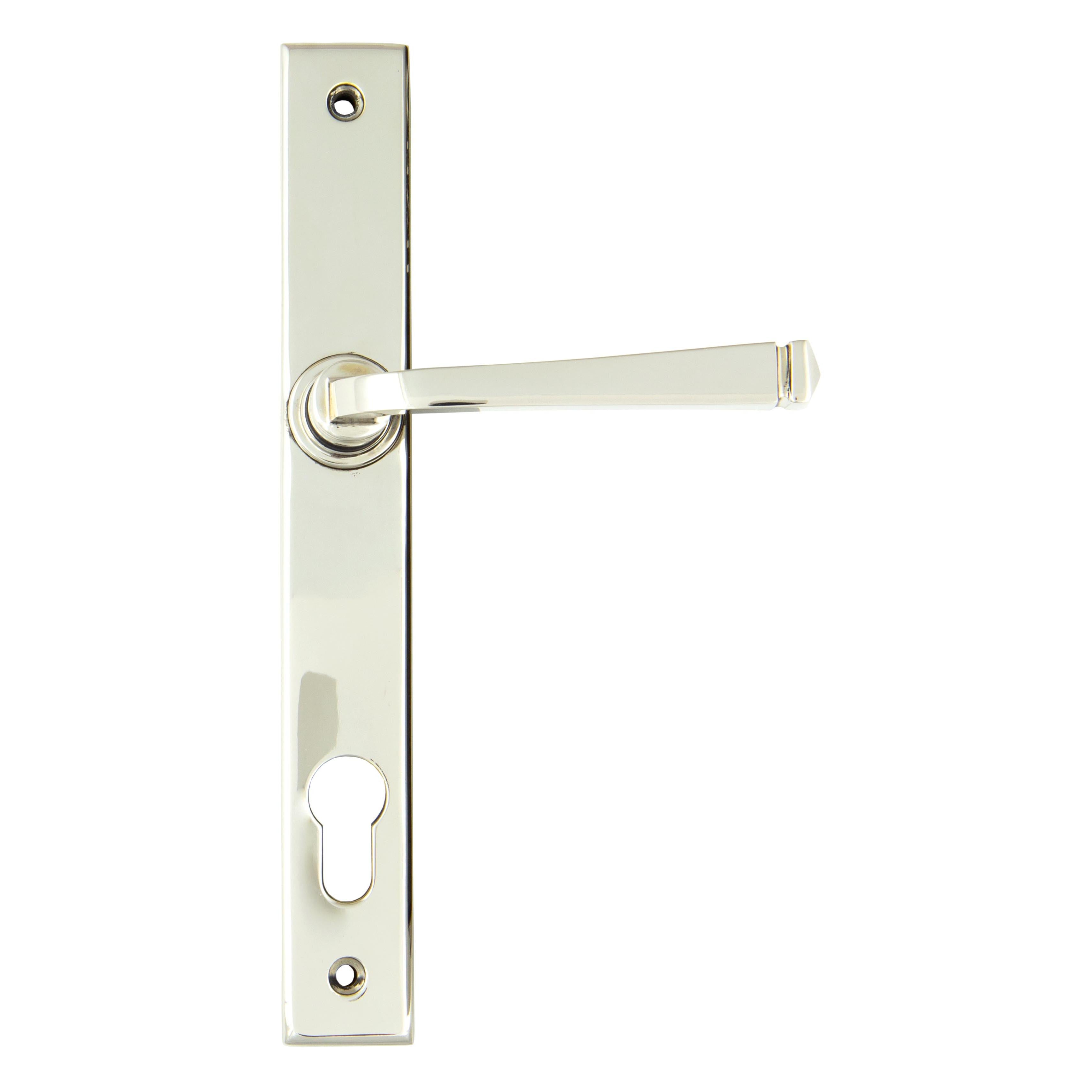 Polished Nickel Avon Slimline Lever Espag. Lock Set | From The Anvil - Espagnolette - From The Anvil - Yester Home