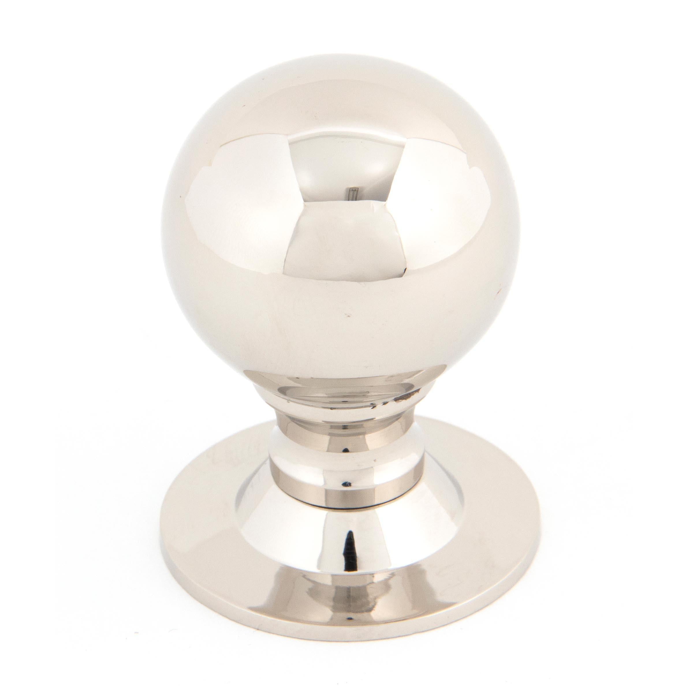 Polished Nickel Ball Cabinet Knob 39mm | From The Anvil - Cabinet Knobs - From The Anvil - Yester Home