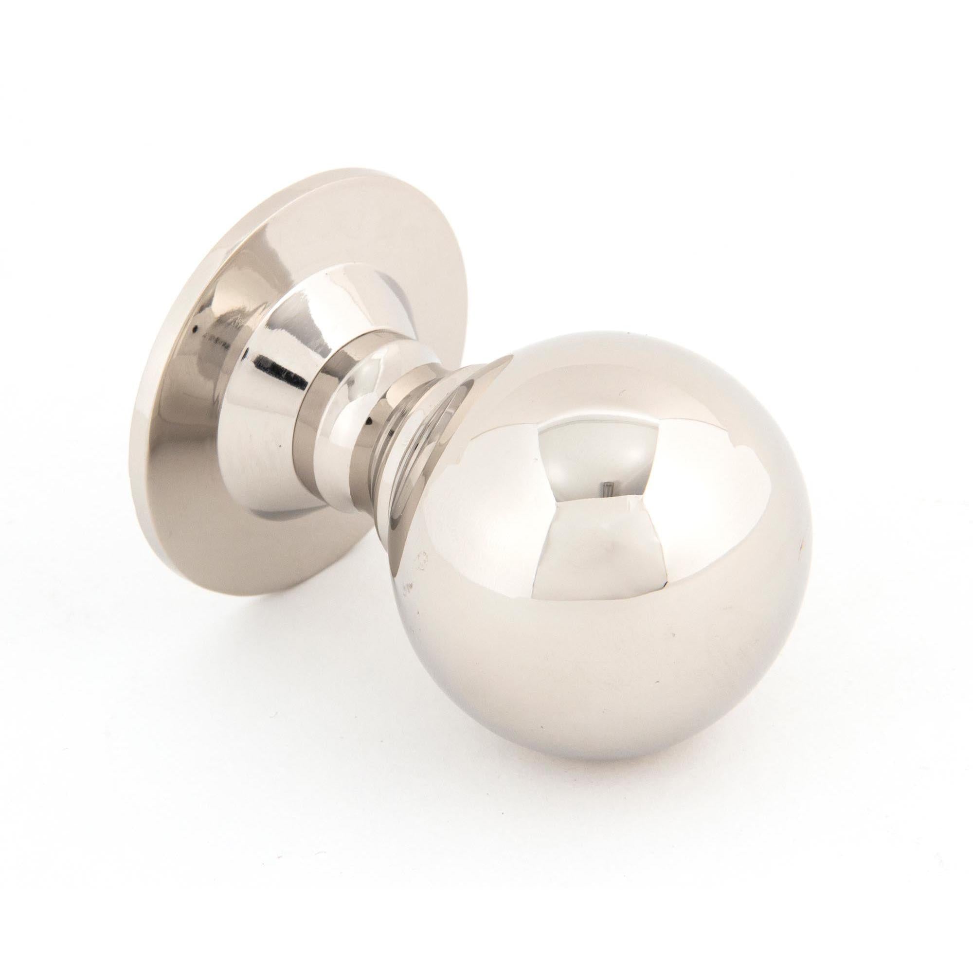 Polished Nickel Ball Cabinet Knob 39mm | From The Anvil - Cabinet Knobs - From The Anvil - Yester Home