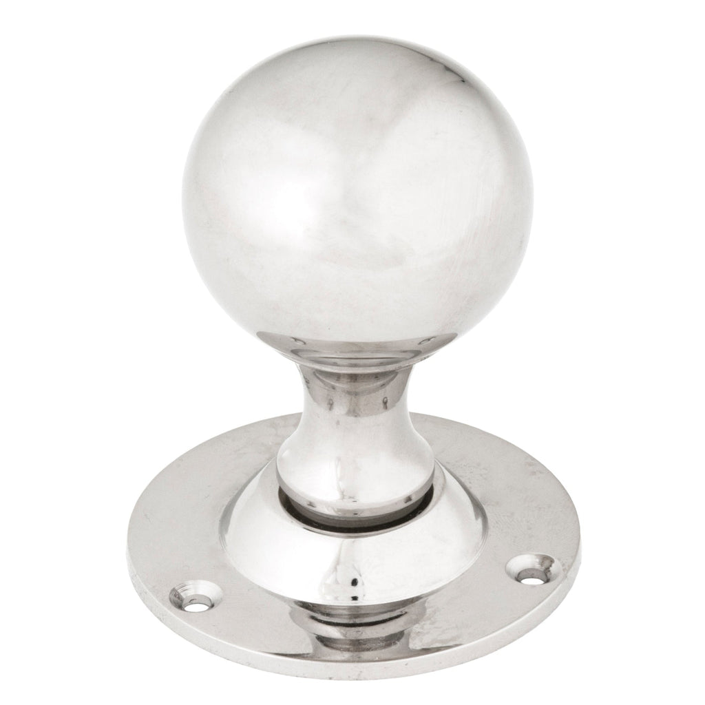 Polished Nickel Ball Mortice Knob Set | From The Anvil-Mortice Knobs-Yester Home