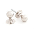 Polished Nickel Ball Mortice Knob Set | From The Anvil-Mortice Knobs-Yester Home