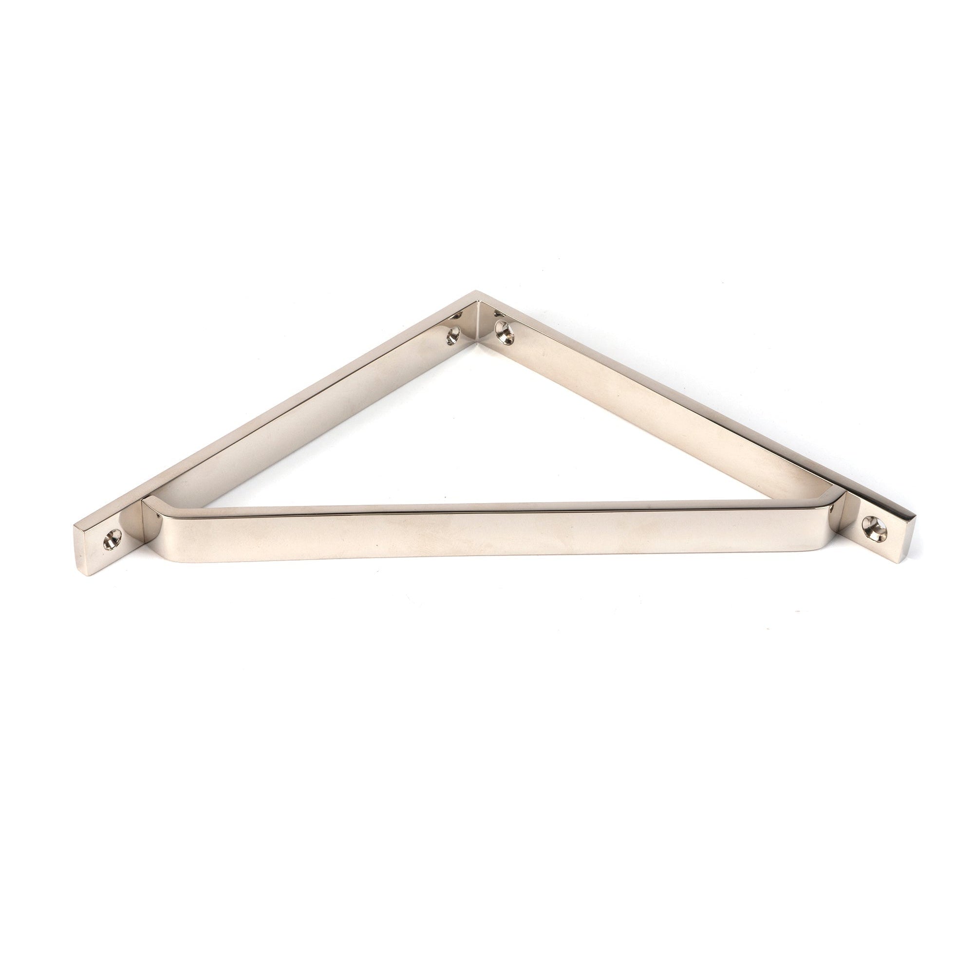 Polished Nickel Barton Shelf Bracket (200mm x 200mm) | From The Anvil-Shelf Brackets-Yester Home