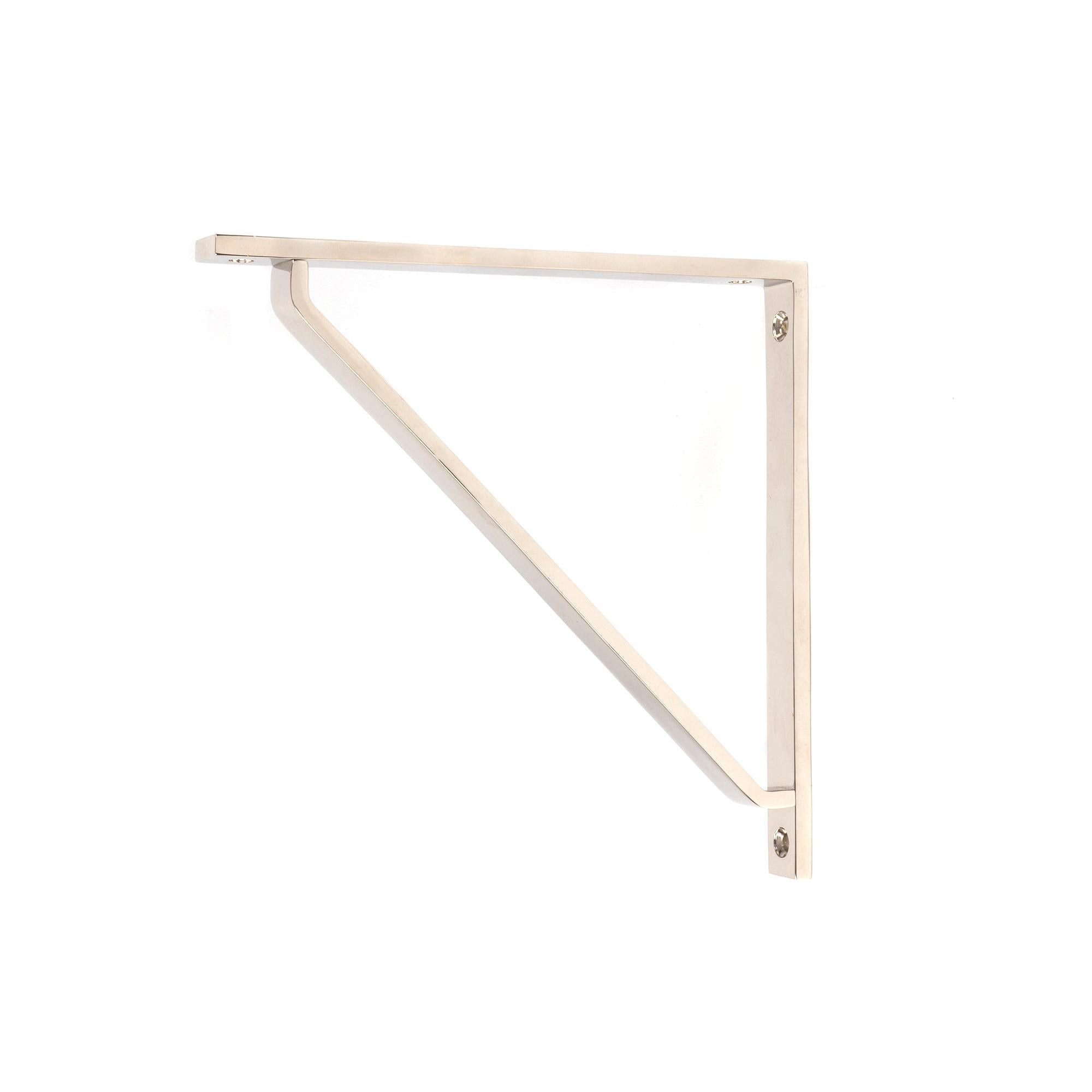 Polished Nickel Barton Shelf Bracket (200mm x 200mm) | From The Anvil - Shelf Brackets - From The Anvil - Yester Home