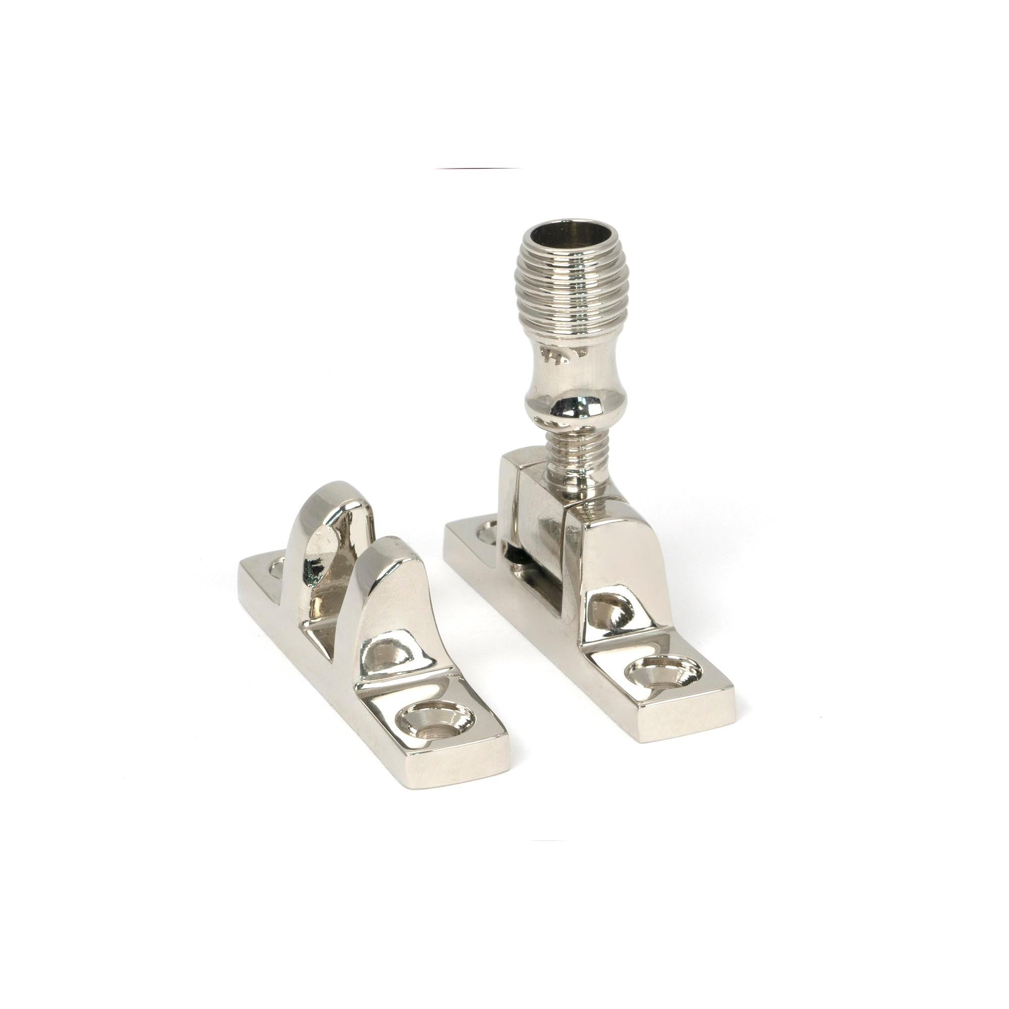 Polished Nickel Beehive Brighton Fastener - Narrow (Square) | From The Anvil - Brighton Fasteners - From The Anvil - Yester Home