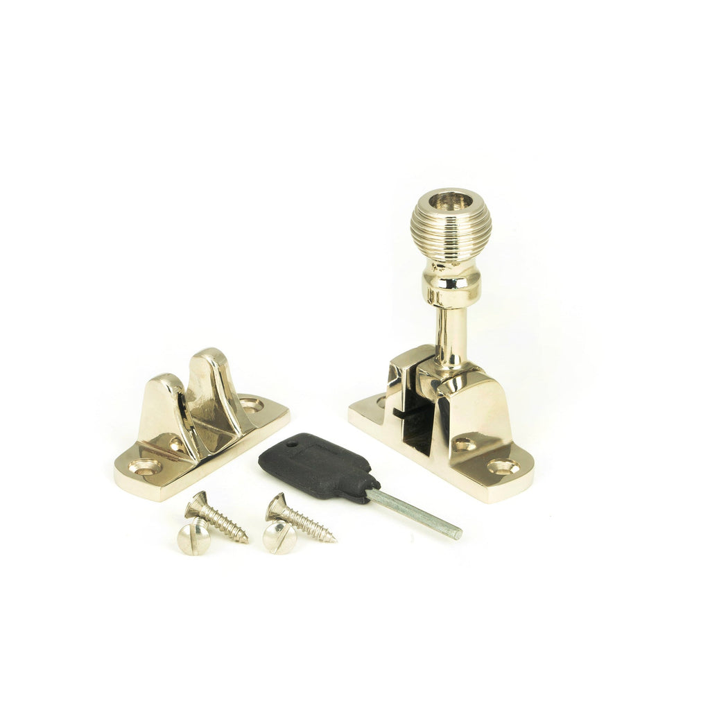 Polished Nickel Beehive Brighton Fastener (Radiused) | From The Anvil-Fasteners-Yester Home
