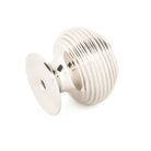 Polished Nickel Beehive Cabinet Knob 30mm | From The Anvil - Cabinet Knobs - From The Anvil - Yester Home