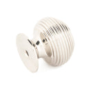 Polished Nickel Beehive Cabinet Knob 30mm | From The Anvil-Cabinet Knobs-Yester Home