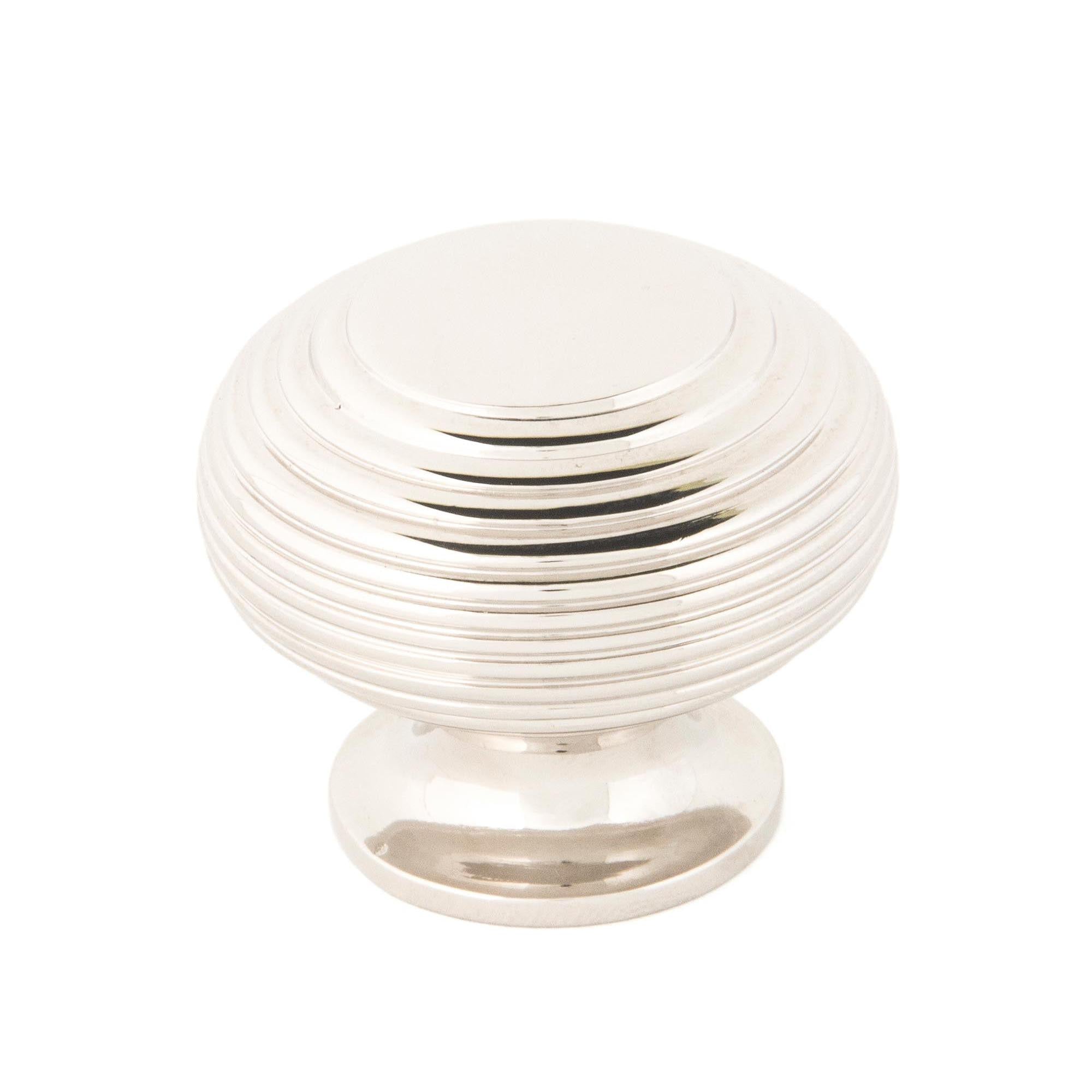 Polished Nickel Beehive Cabinet Knob 40mm | From The Anvil - Cabinet Knobs - From The Anvil - Yester Home