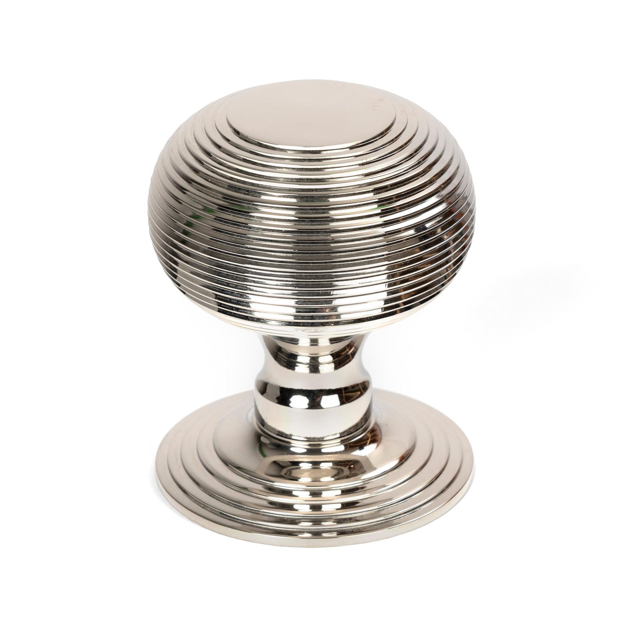 Polished Nickel Beehive Centre Door Knob | From The Anvil - Centre Door Knobs - From The Anvil - Yester Home