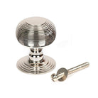 Polished Nickel Beehive Centre Door Knob | From The Anvil-Centre Door Knobs-Yester Home