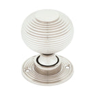Polished Nickel Beehive Mortice/Rim Knob Set | From The Anvil-Mortice Knobs-Yester Home