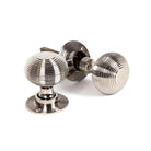 Polished Nickel Beehive Mortice/Rim Knob Set | From The Anvil - Mortice Knobs - From The Anvil - Yester Home