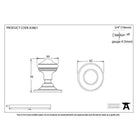 Polished Nickel Brockworth Mortice Knob Set | From The Anvil-Mortice Knobs-Yester Home