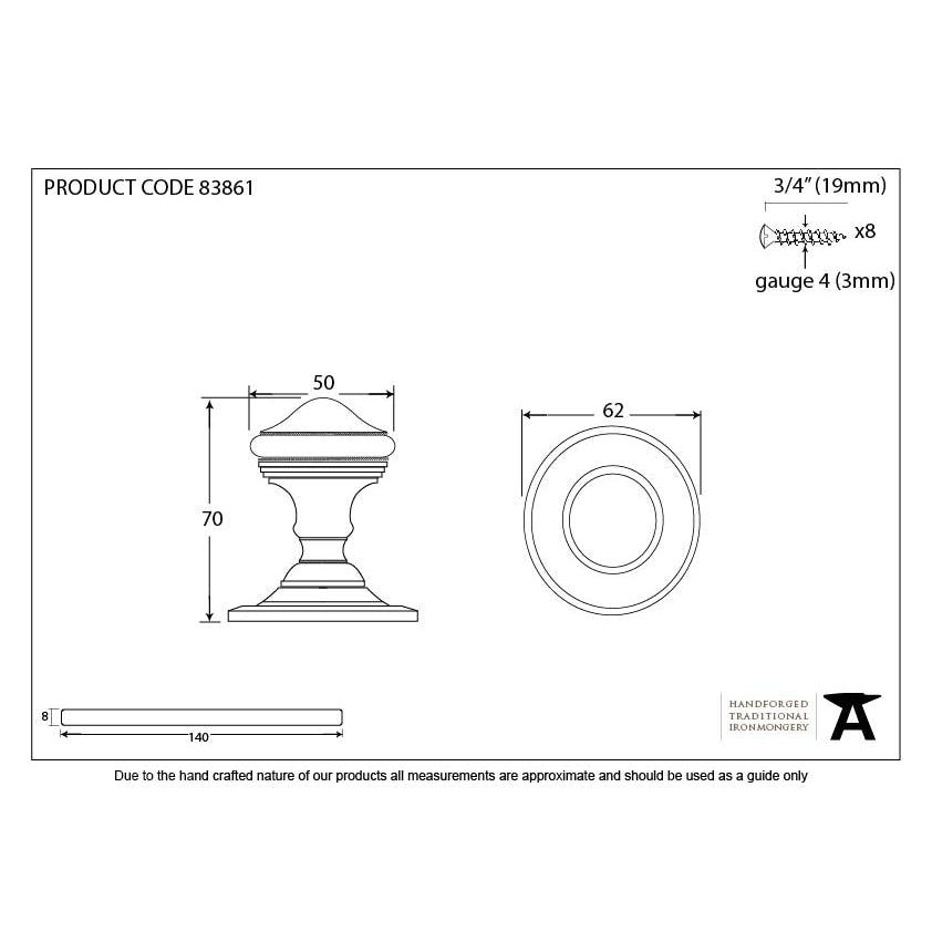 Polished Nickel Brockworth Mortice Knob Set | From The Anvil-Mortice Knobs-Yester Home