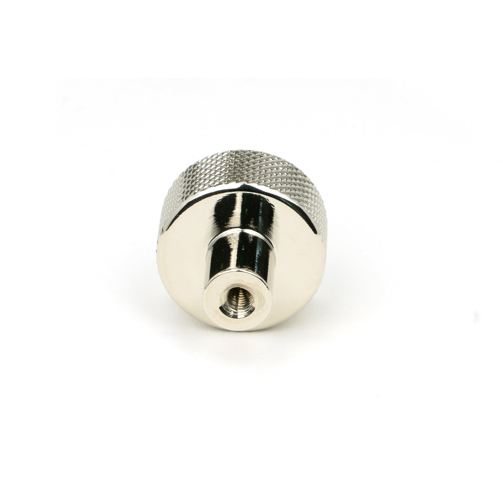 Polished Nickel Brompton Cabinet Knob - 25mm (No rose) | From The Anvil-Cabinet Knobs-Yester Home