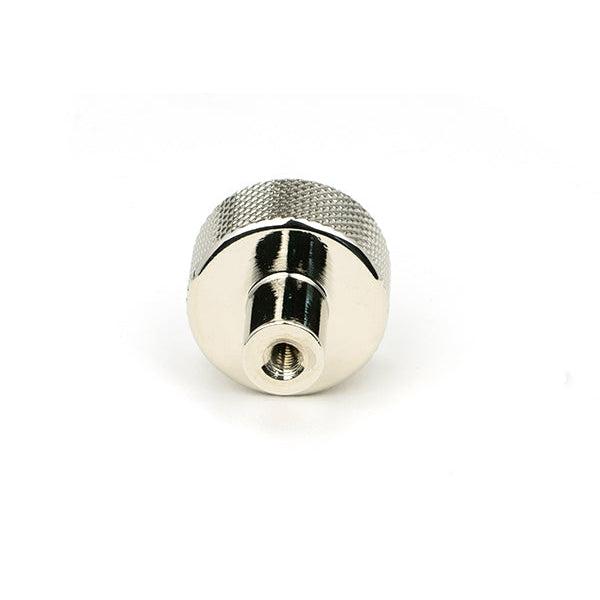 Polished Nickel Brompton Cabinet Knob - 25mm (No rose) | From The Anvil-Cabinet Knobs-Yester Home