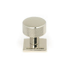 Polished Nickel Brompton Cabinet Knob - 25mm (Square) | From The Anvil-Cabinet Knobs-Yester Home