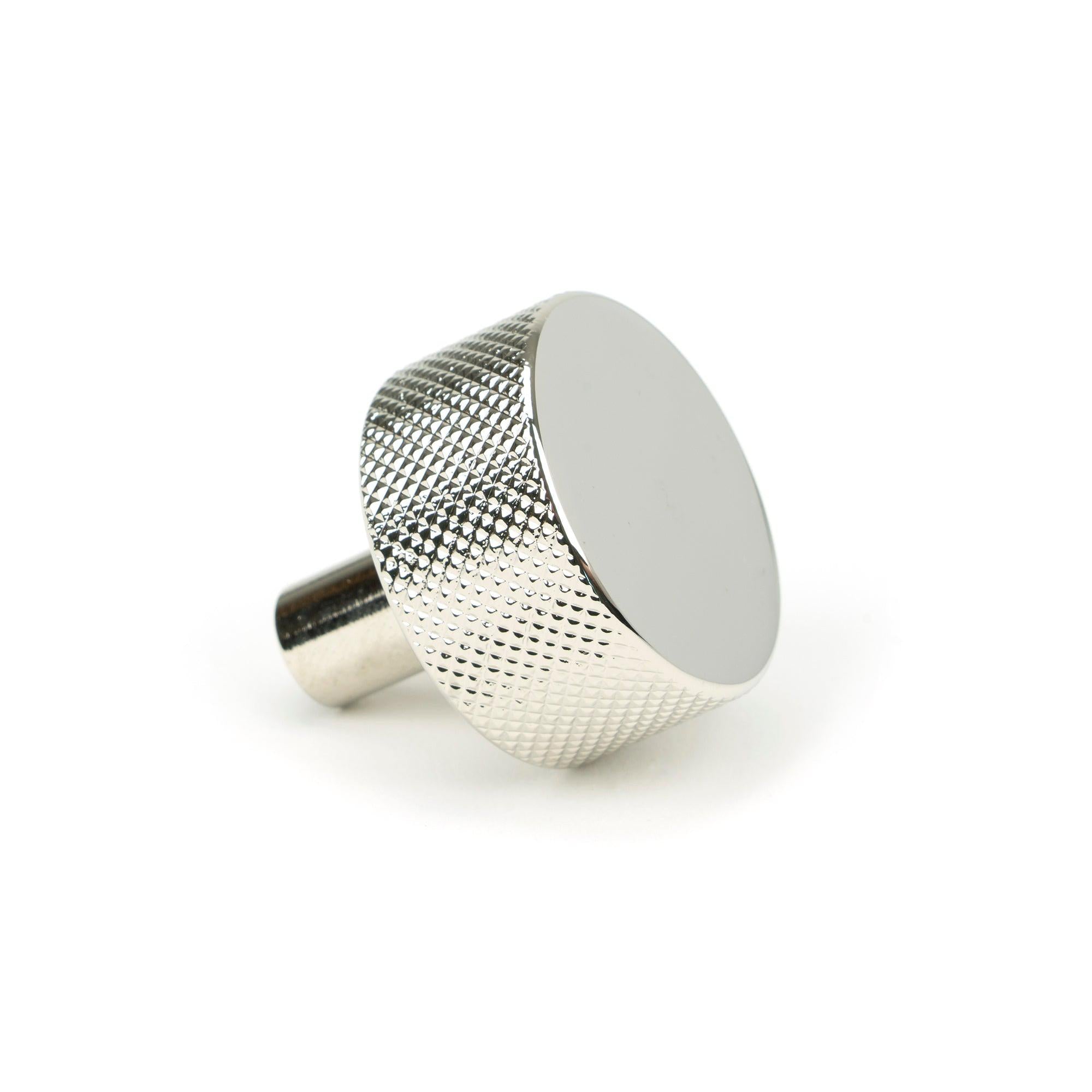 Polished Nickel Brompton Cabinet Knob - 32mm (No rose) | From The Anvil - Cabinet Knobs - From The Anvil - Yester Home