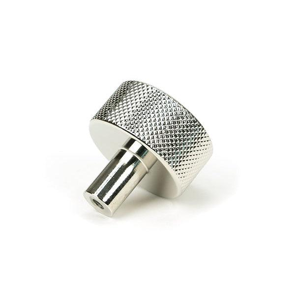 Polished Nickel Brompton Cabinet Knob - 32mm (No rose) | From The Anvil-Cabinet Knobs-Yester Home
