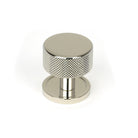 Polished Nickel Brompton Cabinet Knob - 32mm (Plain) | From The Anvil-Cabinet Knobs-Yester Home