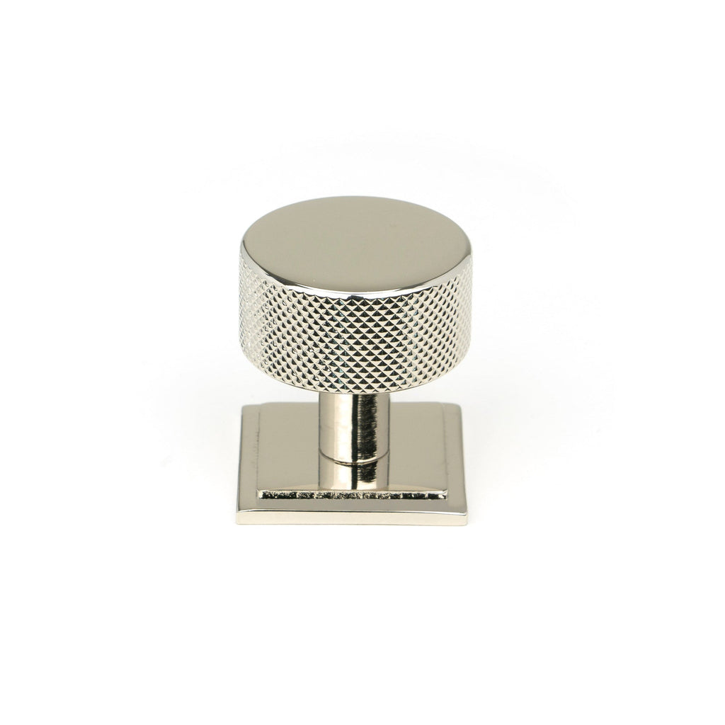 Polished Nickel Brompton Cabinet Knob - 32mm (Square) | From The Anvil-Cabinet Knobs-Yester Home