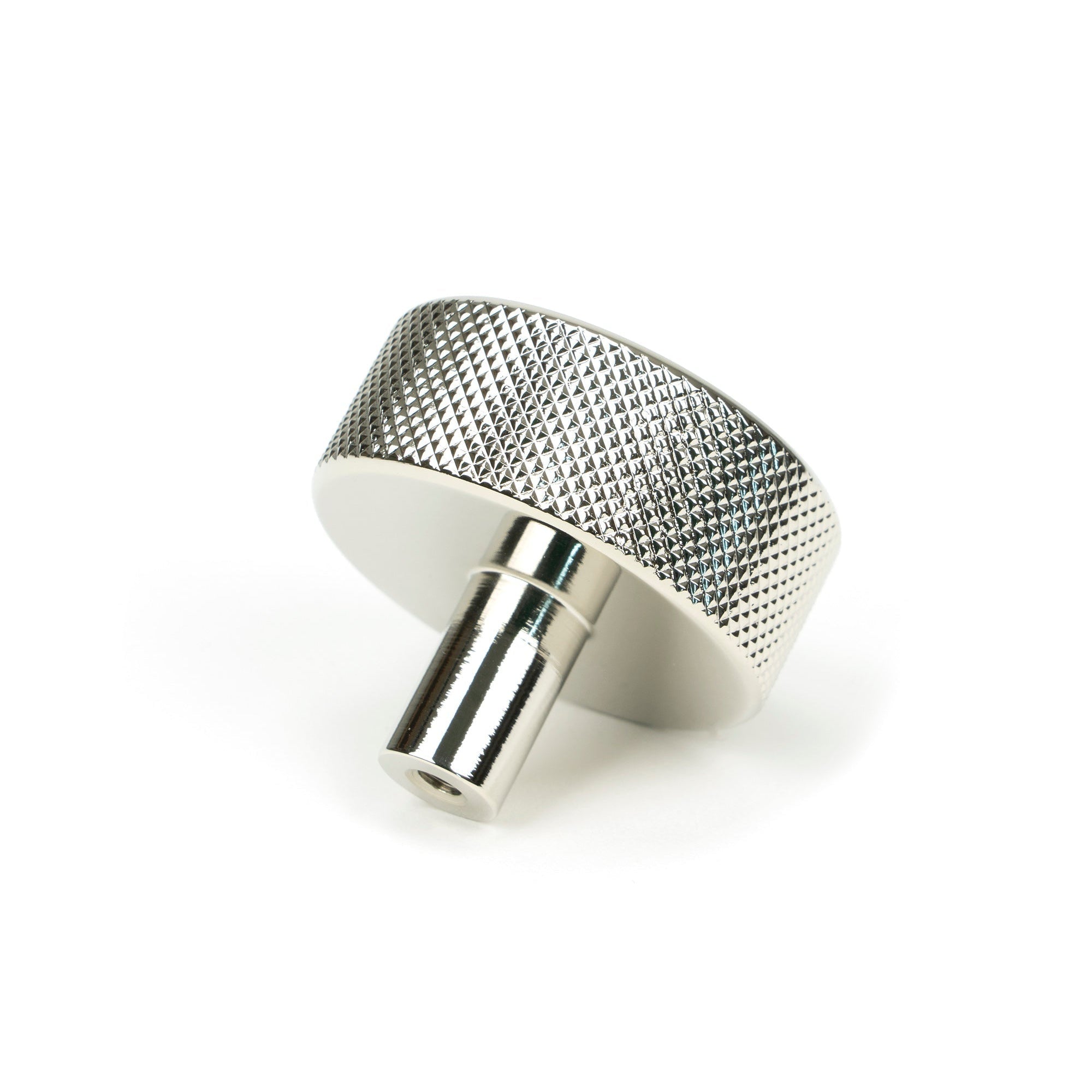 Polished Nickel Brompton Cabinet Knob - 38mm (No rose) | From The Anvil-Cabinet Knobs-Yester Home