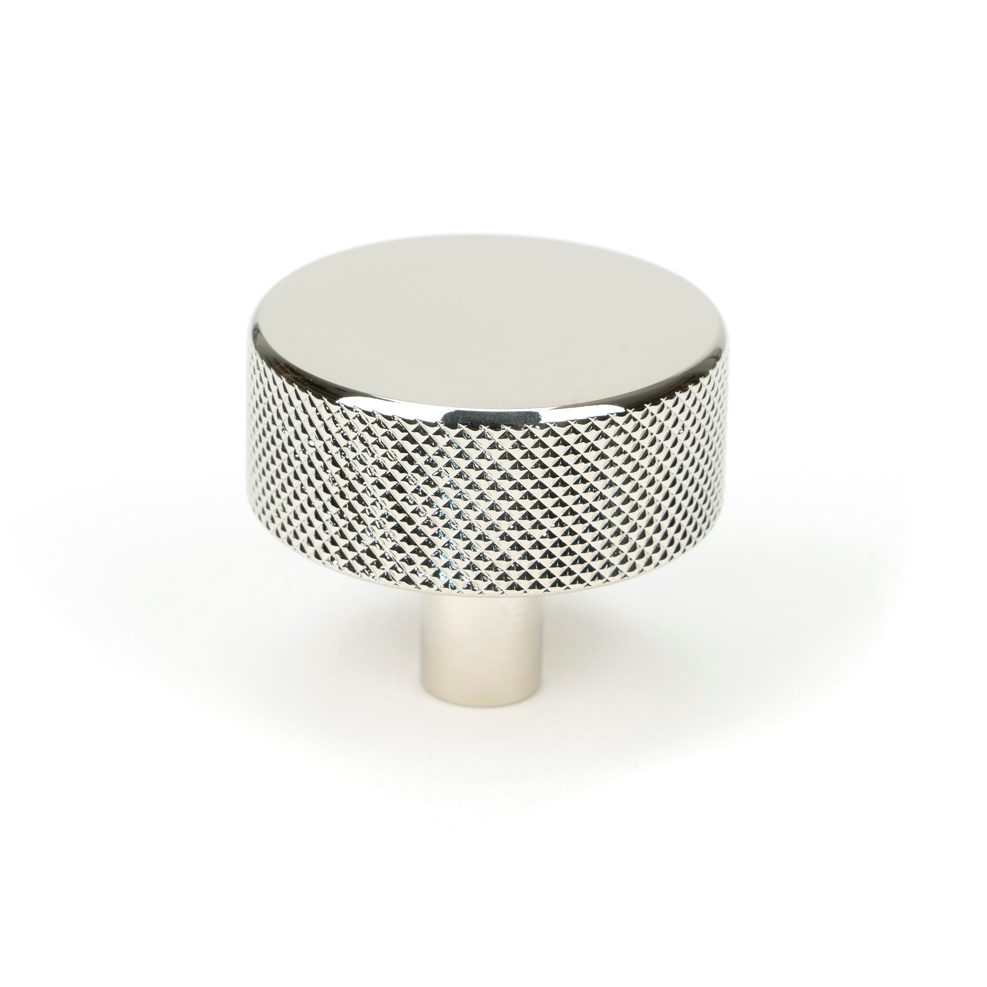 Polished Nickel Brompton Cabinet Knob - 38mm (No rose) | From The Anvil-Cabinet Knobs-Yester Home