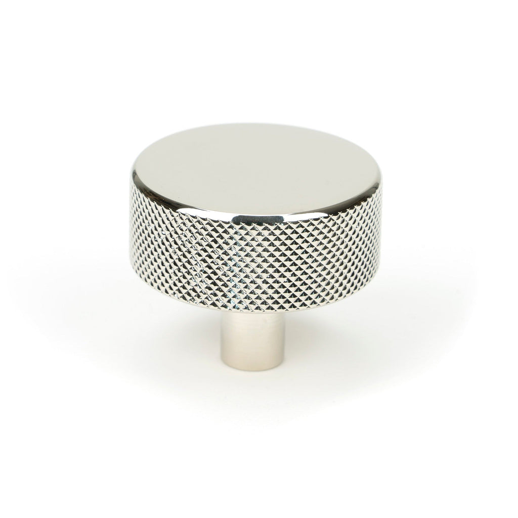 Polished Nickel Brompton Cabinet Knob - 38mm (No rose) | From The Anvil-Cabinet Knobs-Yester Home