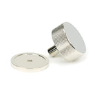 Polished Nickel Brompton Cabinet Knob - 38mm (Plain) | From The Anvil-Cabinet Knobs-Yester Home