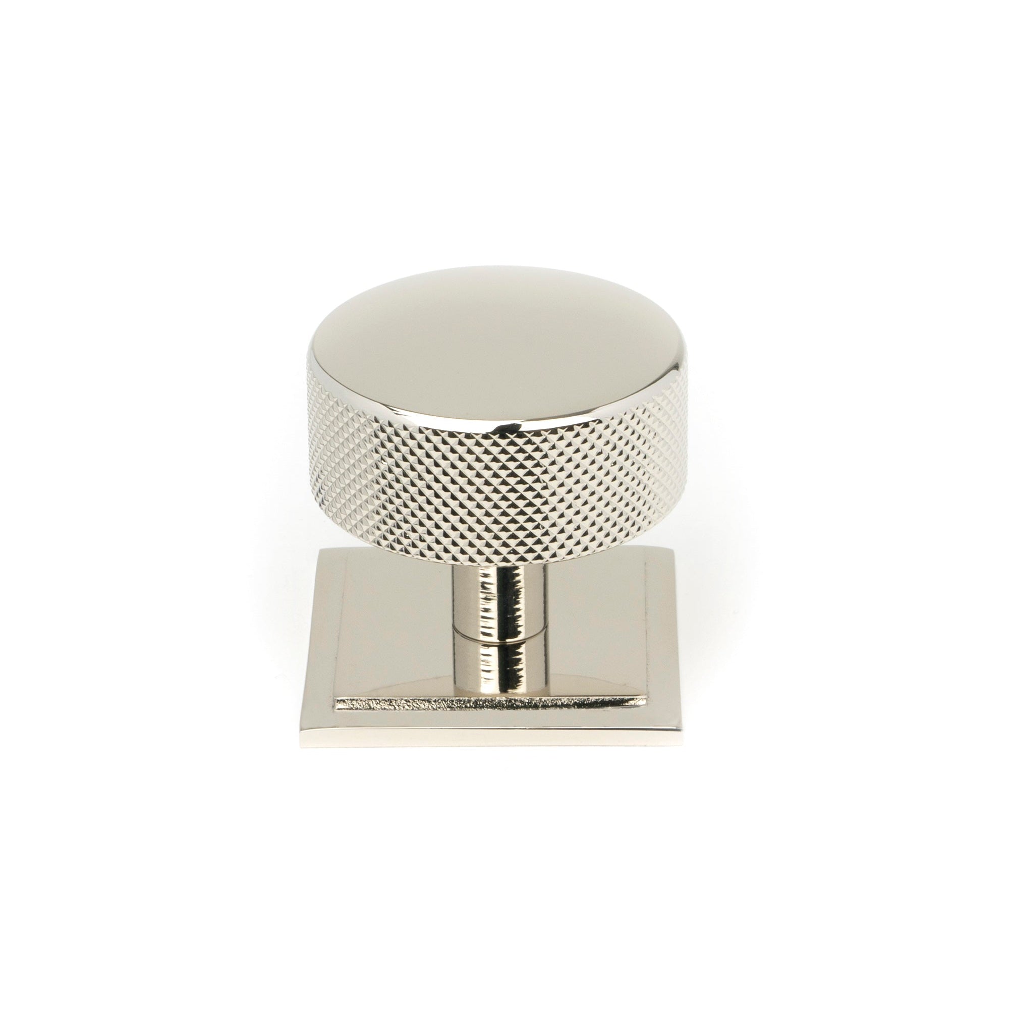 Polished Nickel Brompton Cabinet Knob - 38mm (Square) | From The Anvil-Cabinet Knobs-Yester Home