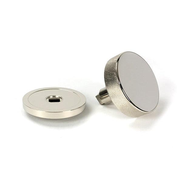 Polished Nickel Brompton Centre Door Knob (Plain) | From The Anvil-Centre Door Knobs-Yester Home