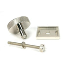 Polished Nickel Brompton Centre Door Knob (Square) | From The Anvil-Centre Door Knobs-Yester Home